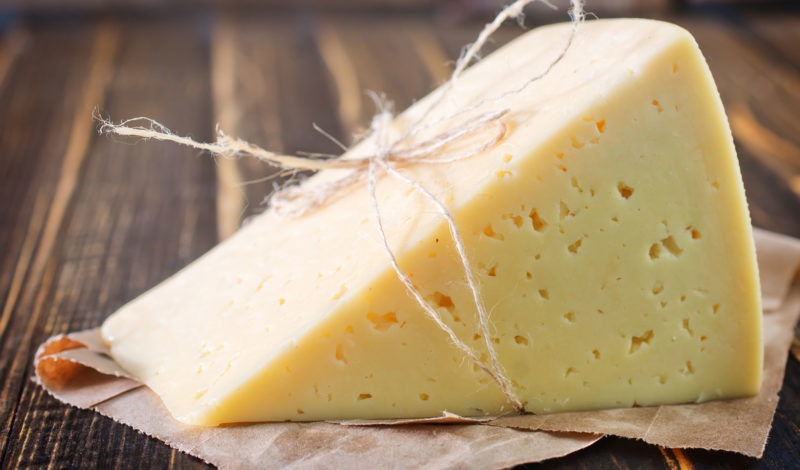 Probiotische Lebensmittel Käse Nahaufnahme