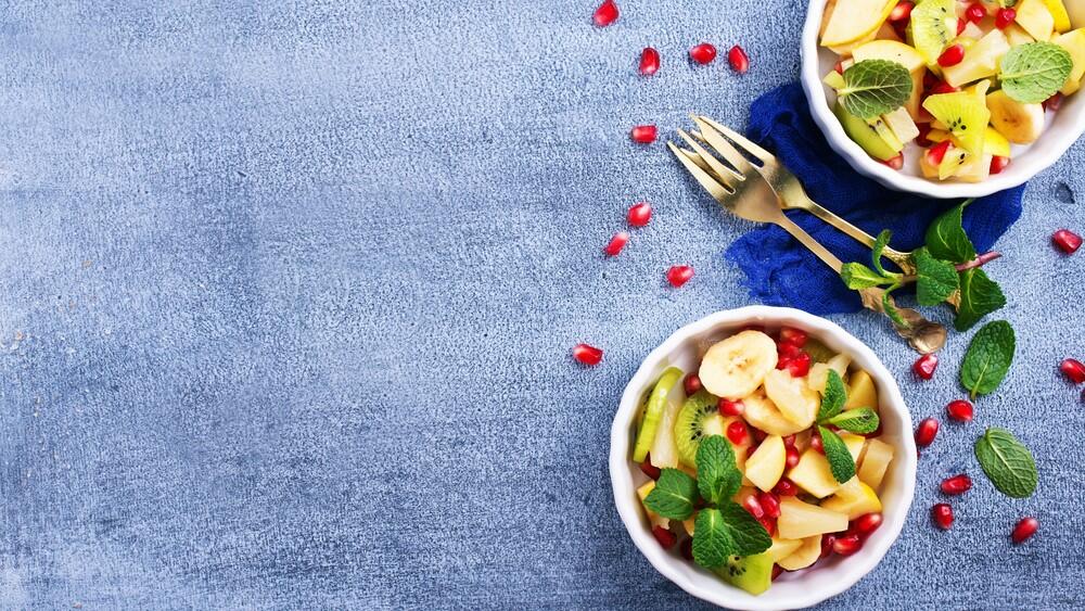 Fruchtsalat mit Minze